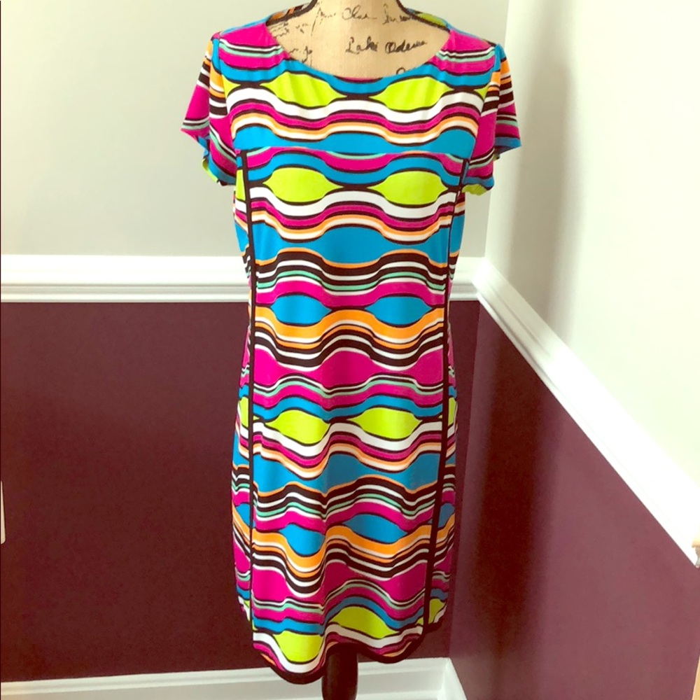 Colorful shift dress